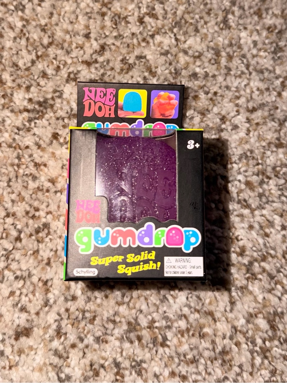 Nee Doh Gumdrop Super Solid Squish! - Purple